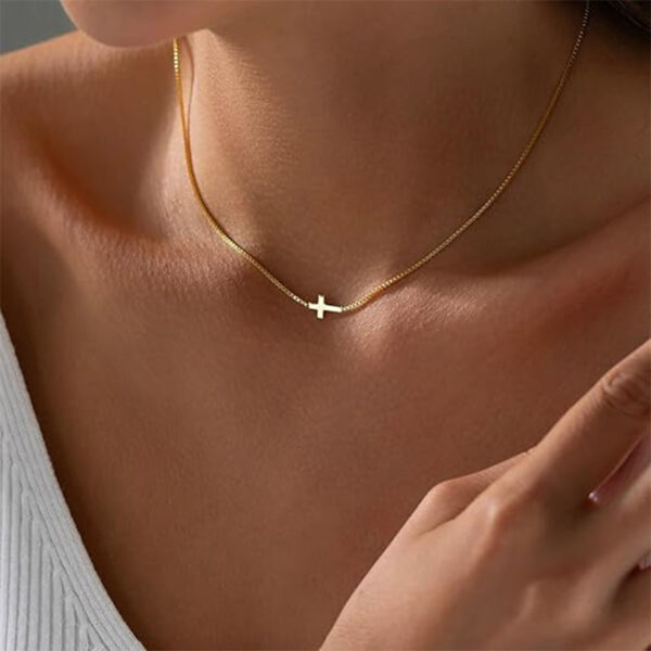 Necklace For Women 14K Real Gold Silver Plated - Image 2