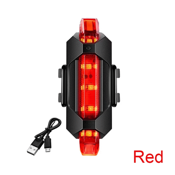 USB Rechargeable LED Bike Light Set for Night Ride - Image 8