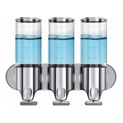 3 in 1 Shampoo Dispenser, Conditioner, Soap.