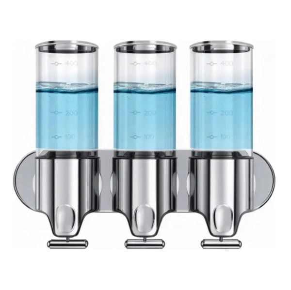 3 in 1 Shampoo Dispenser, Conditioner, Soap.