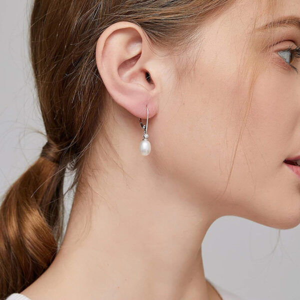Earrings Female Oval Geometric Design - Image 5
