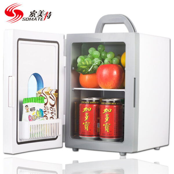 Someter 10L Car Refrigerator Household Mini Refrigerator Student Dormitory Cosmetics Breast Milk Fresh-keeping Refrigerator - Image 3