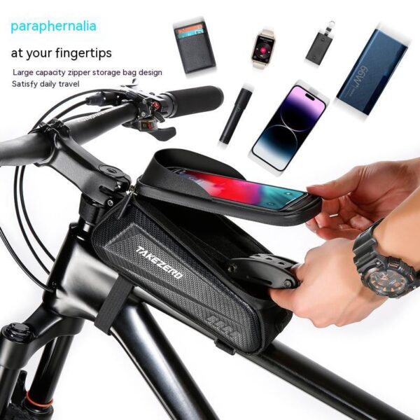 #1 Mountain Bicycle Bag EVA Hard Shell Front Beam Most effective - Image 8