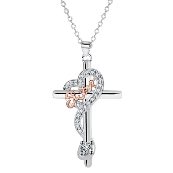 Fashion European And American Style Cross Necklace for women  Chain - Image 3