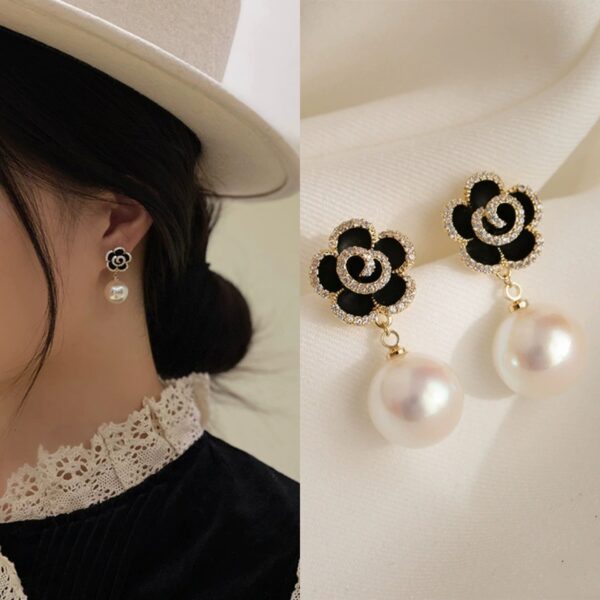 Simple High-grade Pearl Earrings for Elegant Style - Image 2