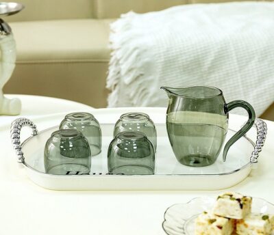 Luxury Tea Tray Home Living Room Coffee Table Tea Cup Storage - Image 7