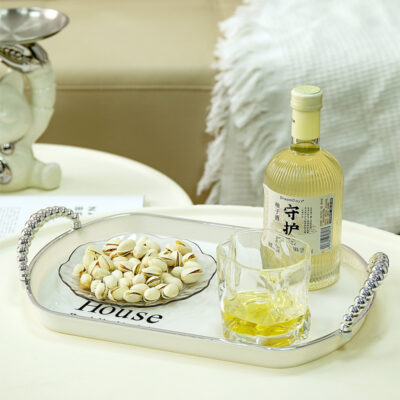 Luxury Tea Tray Home Living Room Coffee Table Tea Cup Storage - Image 6