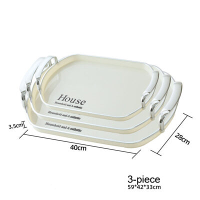 Luxury Tea Tray Home Living Room Coffee Table Tea Cup Storage - Image 3