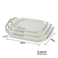 Luxury Tea Tray Home Living Room Coffee Table Tea Cup Storage