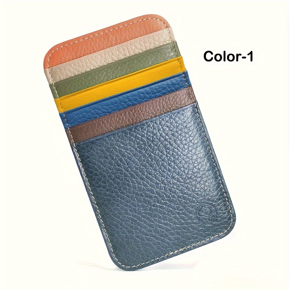 All-in-One Genuine Leather Slim Card Wallet – Minimalist & Stylish - Image 2