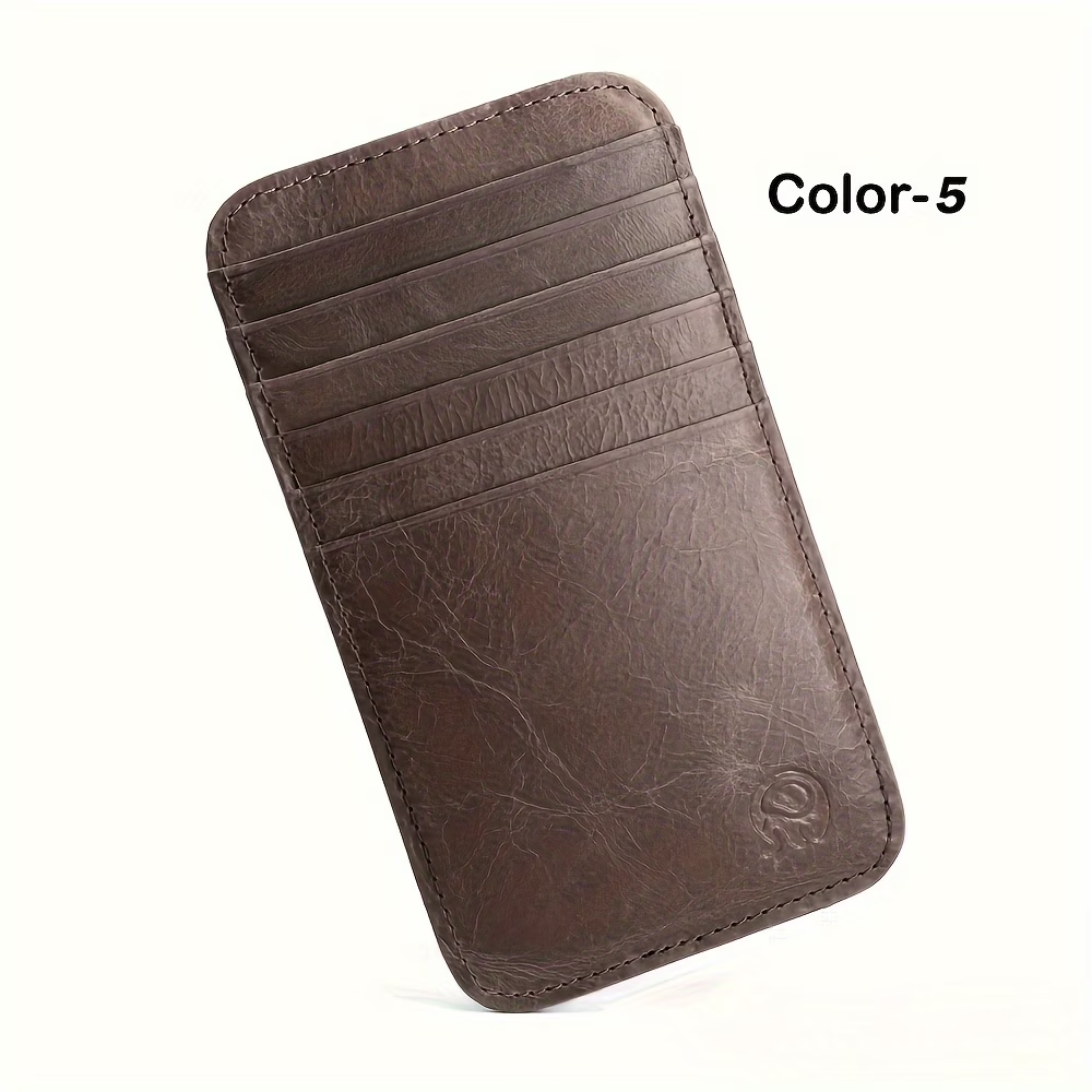 All-in-One Genuine Leather Slim Card Wallet – Minimalist & Stylish - Image 5