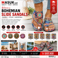 Women’s Bohemian Style Slide Sandals – Colorful Mandala Design